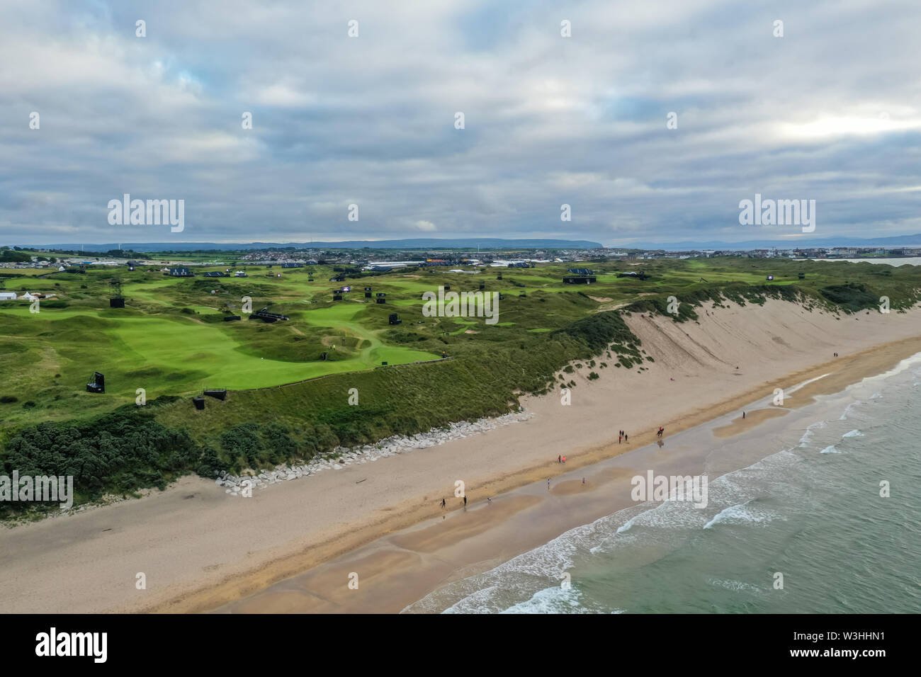 Die Open im Royal Portrush Nordirland Stockfoto