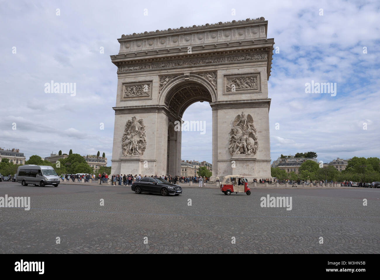 Arc de Triomphe de L'Étoile am Place Charles de Gaulle, Paris, Frankreich Stockfoto