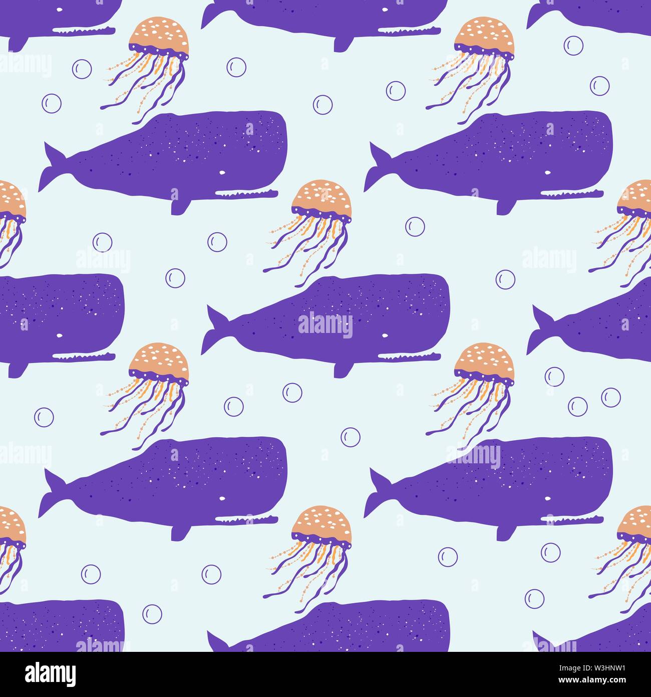 Kreaturen Octopus Wale Fische Korallen Und Seaplants Set Mit Meerestieren Fur Gewebe Textilien Tapeten Kinderzimmer Einrichtung Drucke Childi Vektor Abbildung Bild 260389837 Alamy