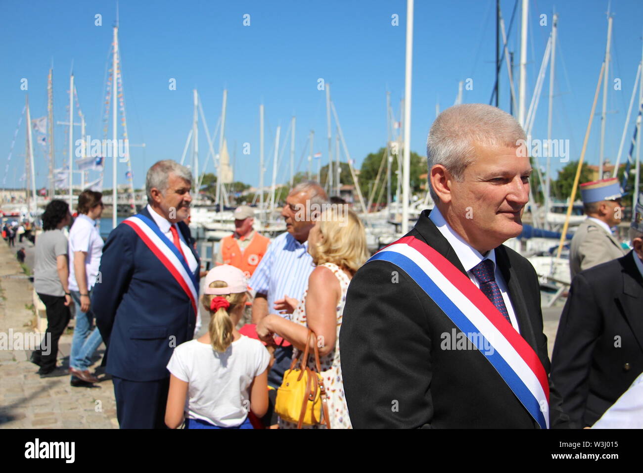 Feier des 14. Juli Nationale Festival auf La Rochelle Stockfoto