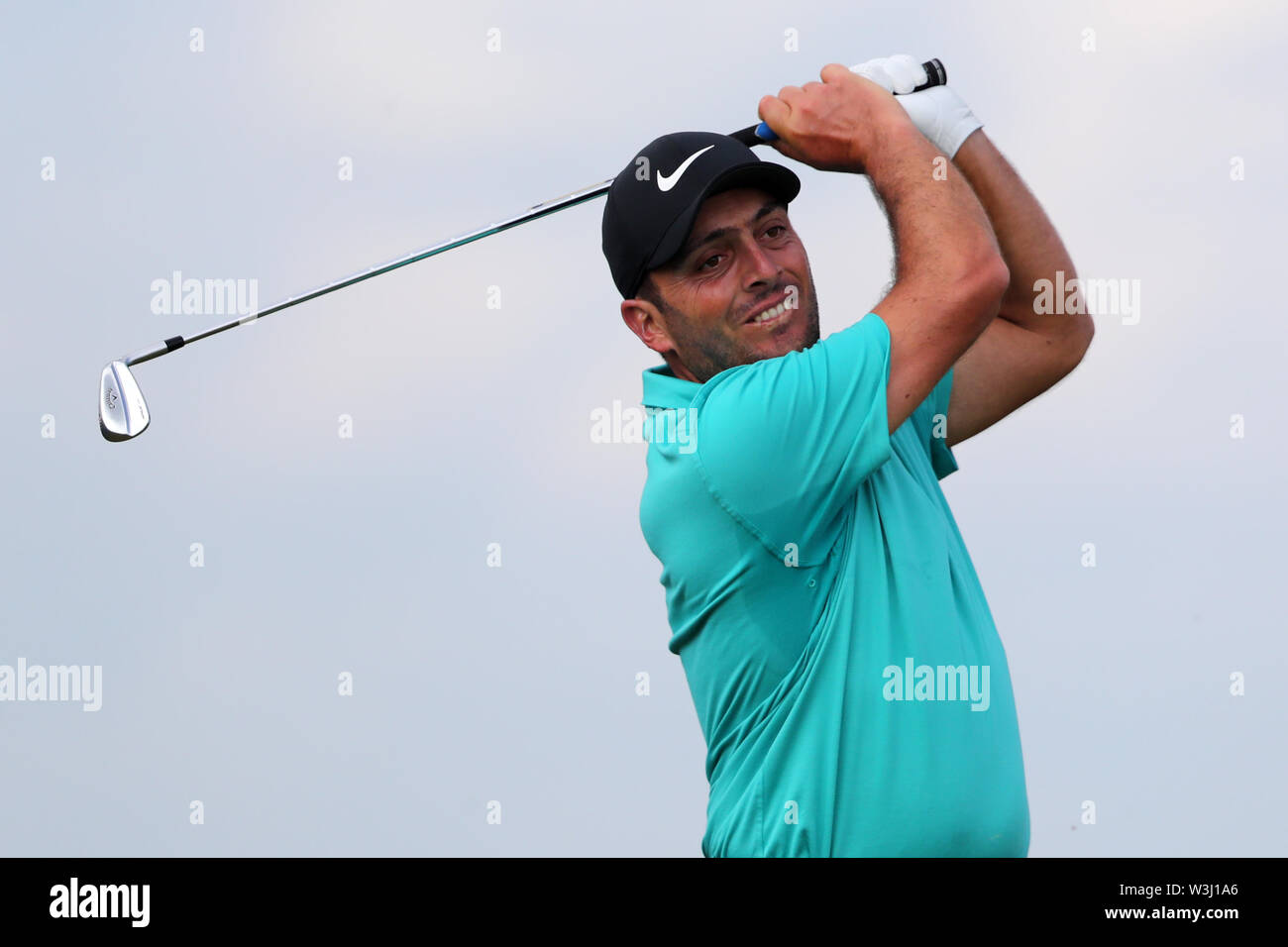 In Italien Francesco Molinari auf der 2. Während der Vorschau Tag drei der Open Championship 2019 im Royal Portrush Golf Club. Stockfoto