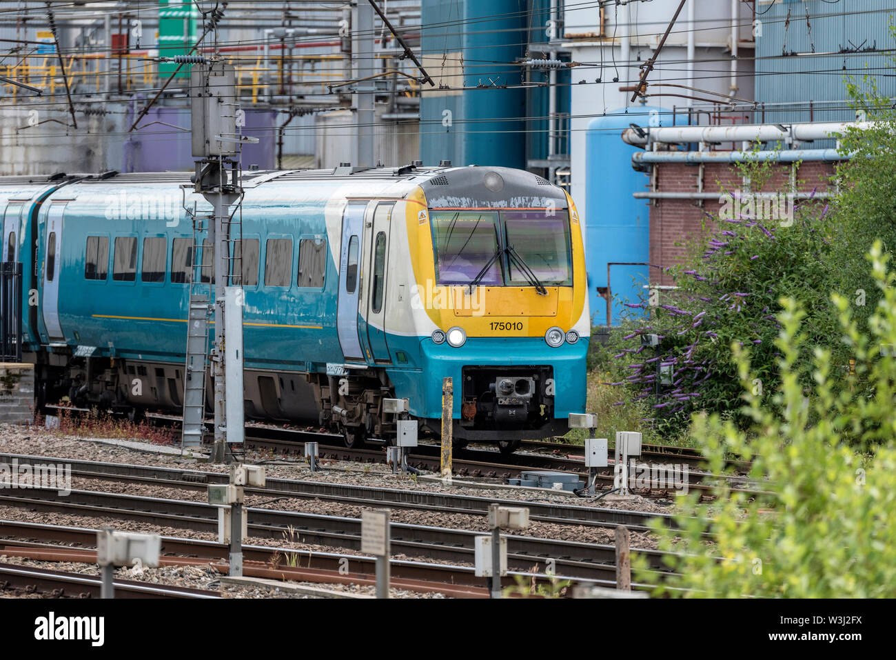 Klasse 175 Arriva diesel Zug. Klasse 175 Coradia ist eine Art von diesel multiple Unit Teil der Coradia Familie der Züge Stockfoto