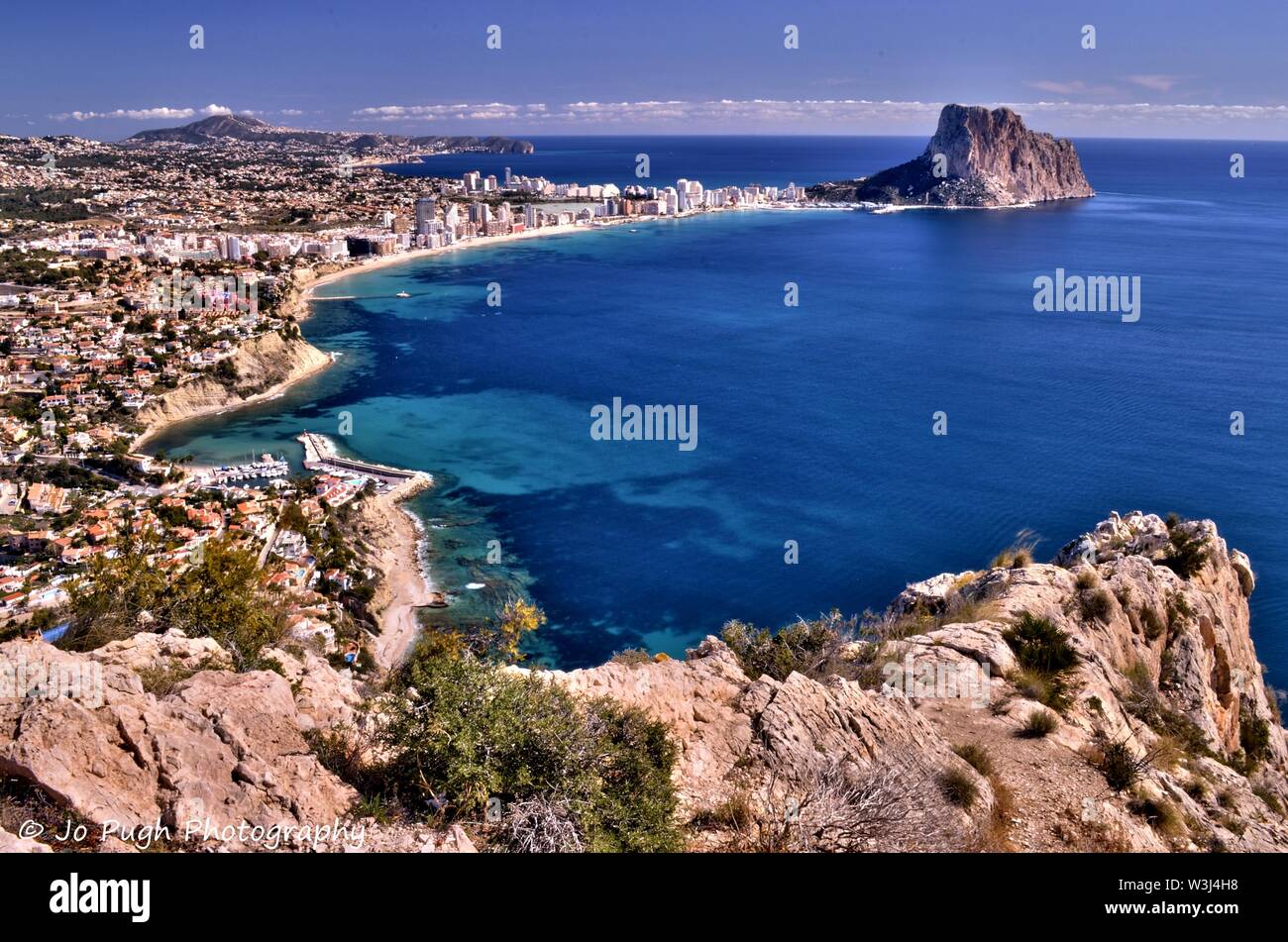 Calpe, Costa Blanca, Spanien Stockfoto