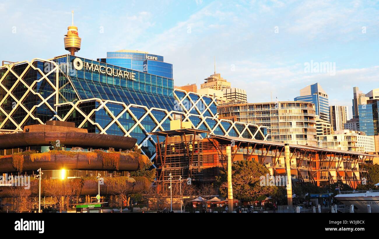 Goldene Stadt Sydney Stockfoto