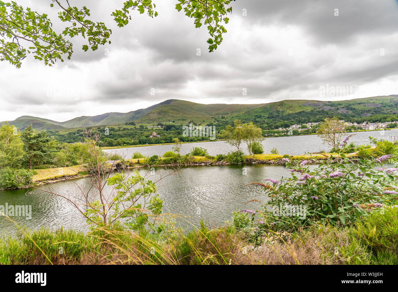 Malerischer Blick auf padarn Country Park, Llanberis, North Wales Stockfoto