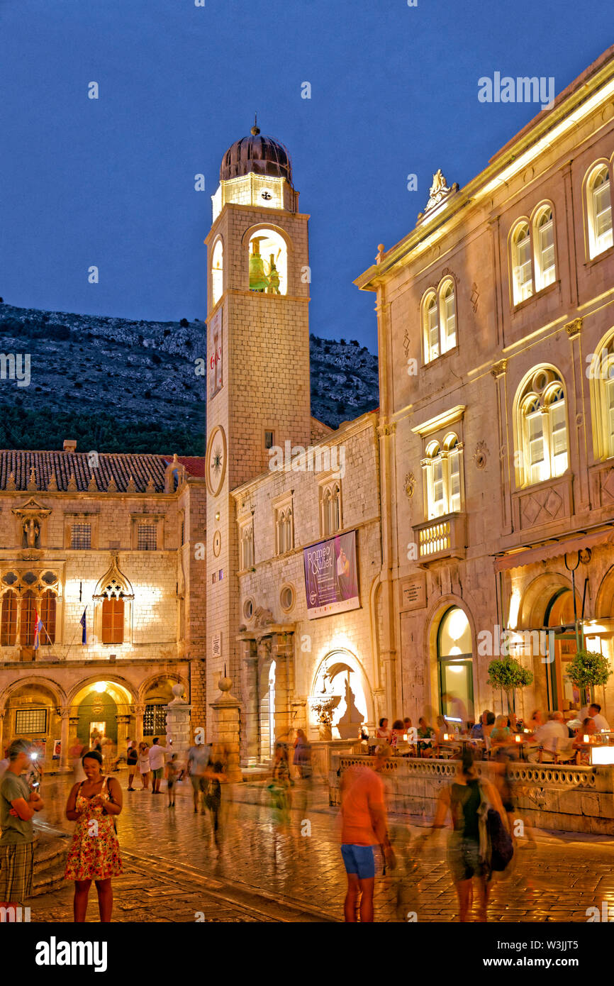 Die Altstadt von Dubrovnik, die dalmatinische Küste, Kroatien. Stockfoto