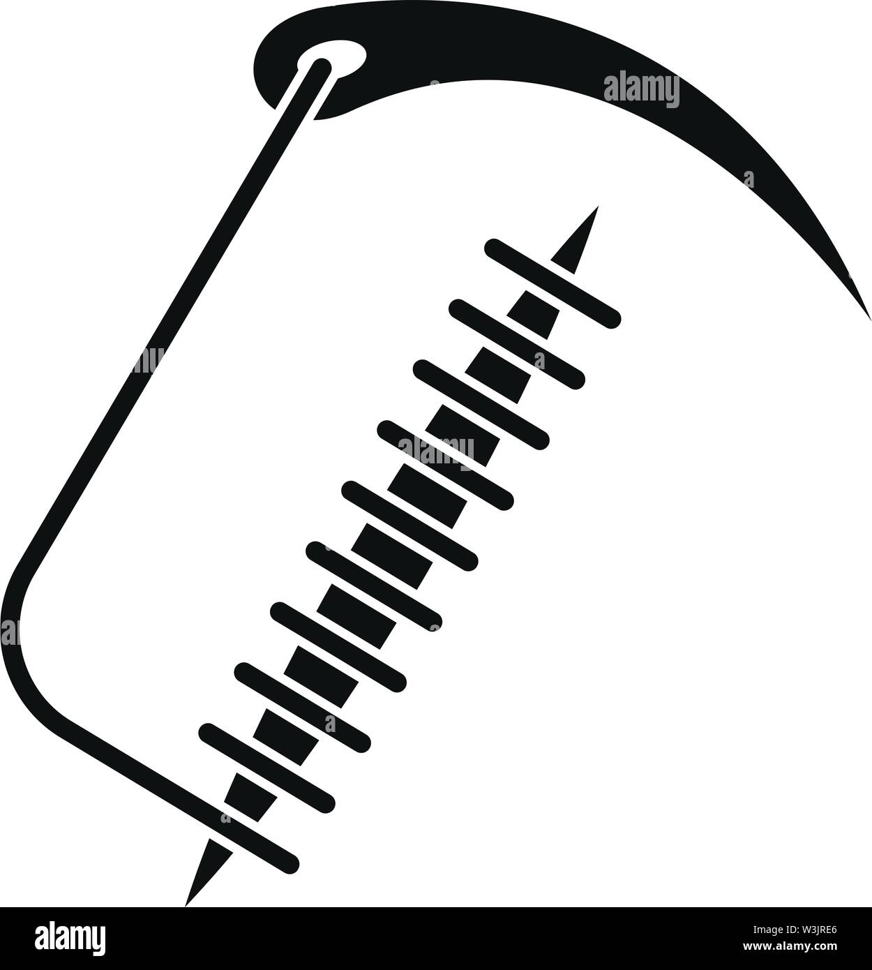 Geschlossene Naht Symbol. Einfache Abbildung: Geschlossene Naht vektor Symbol für Web Design auf weißem Hintergrund Stock Vektor