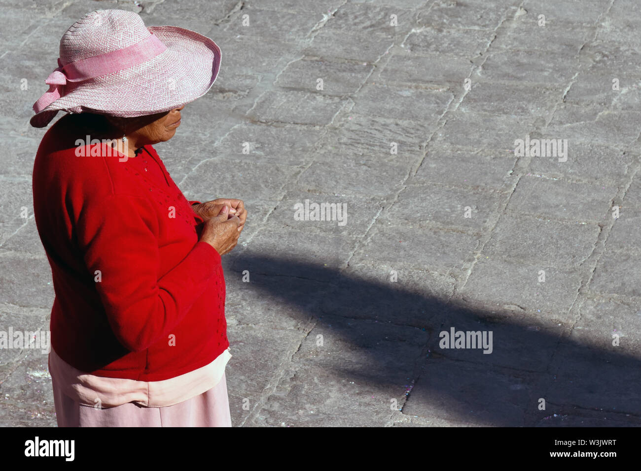 Ältere Frau, San Miguel de Allende, Mexiko Stockfoto