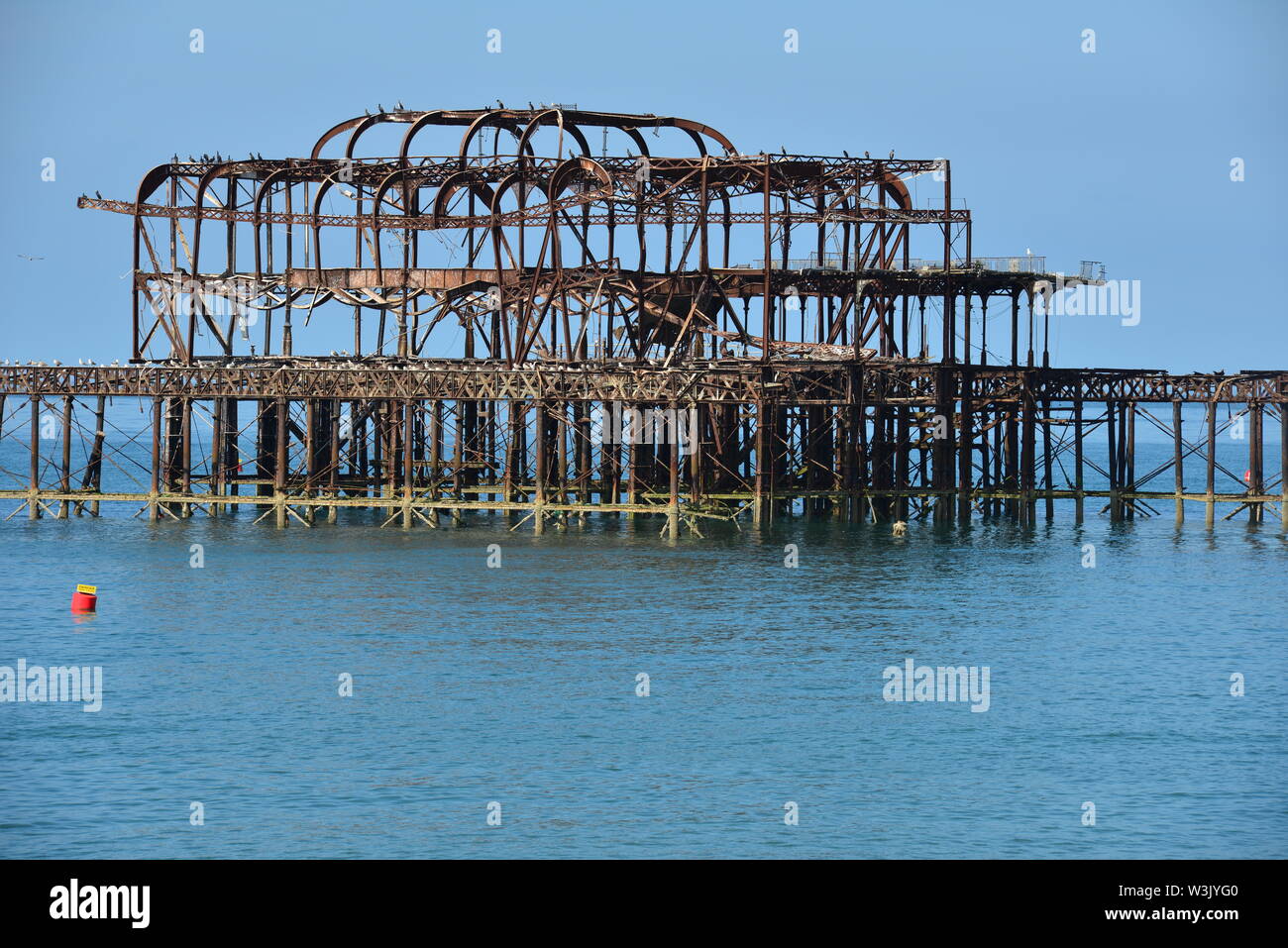 West Beach Pier in Brighton Beach. Stockfoto