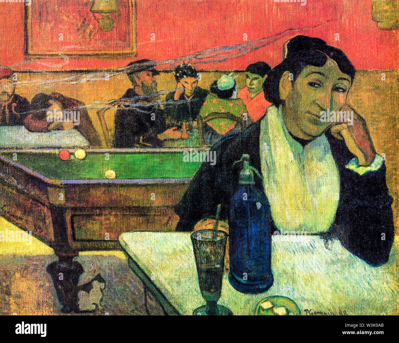 Paul Gauguin, die Nacht Cafe, Arles, Malerei, 1888 Stockfoto