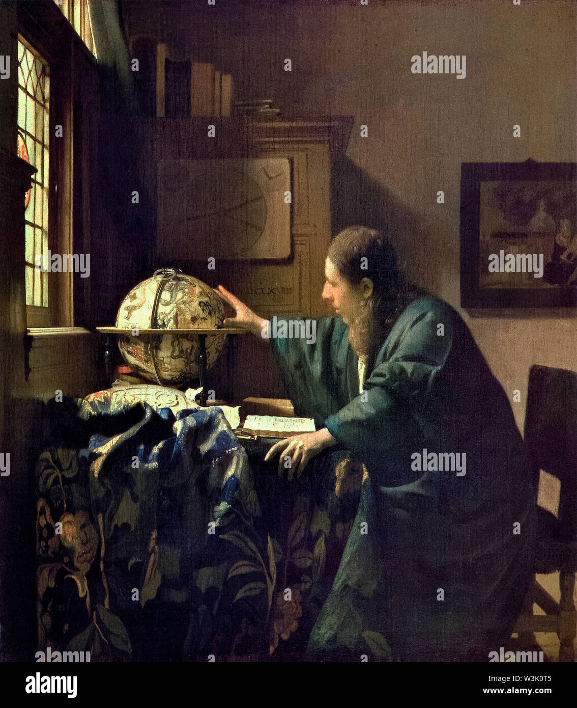 Johannes Vermeer, der Astronom, Malerei, ca. 1668 Stockfoto