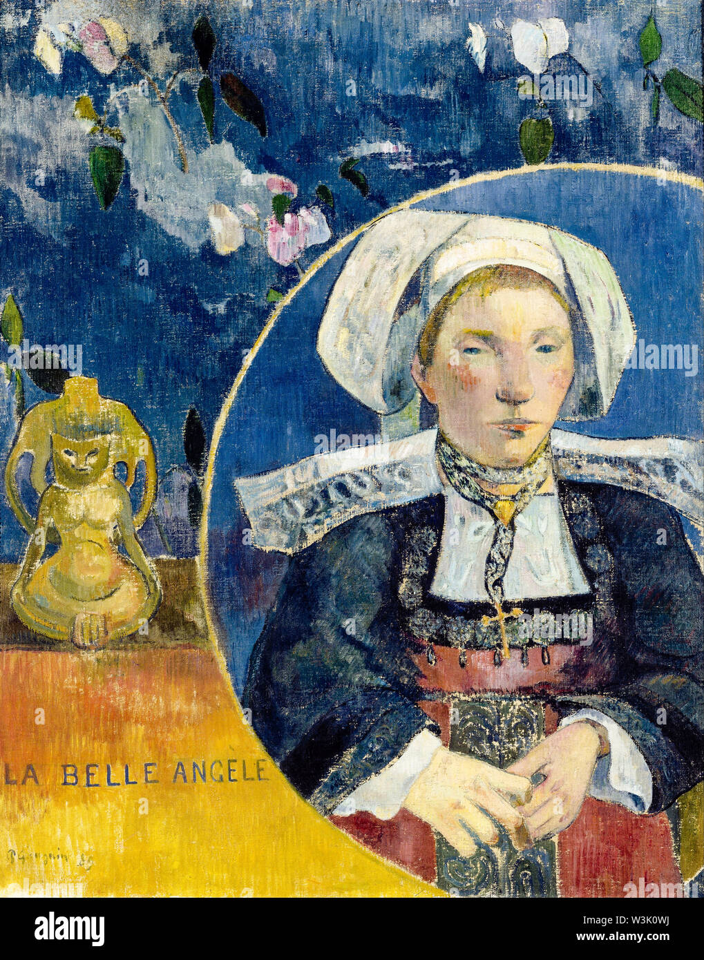 Paul Gauguin, der schöne Engel, (La Belle Angèle), Madame Angele Satre, der Wirt in Pont-Aven, Porträtgemälde, 1889 Stockfoto