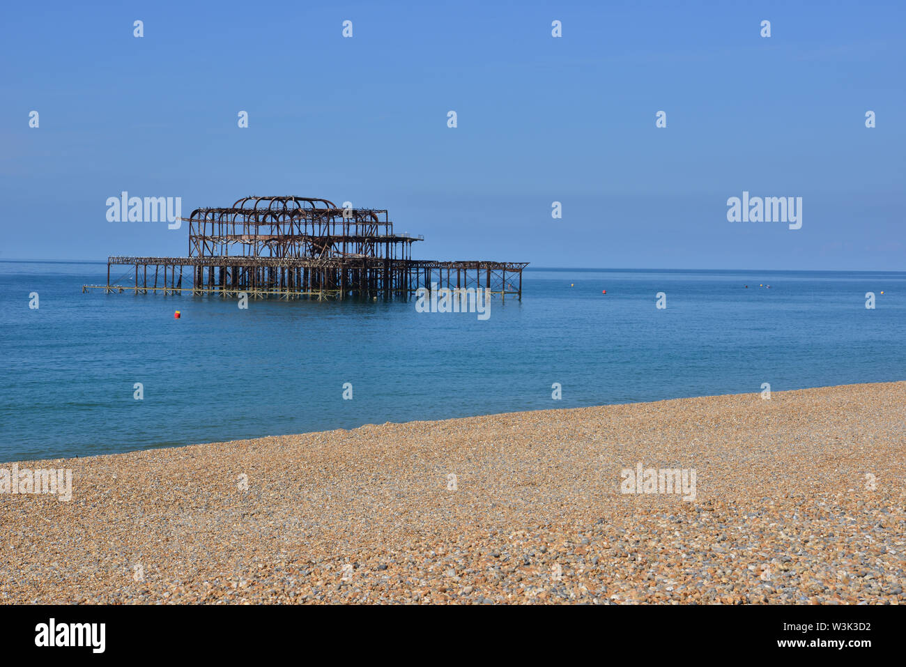 West Beach Pier in Brighton Beach. Stockfoto