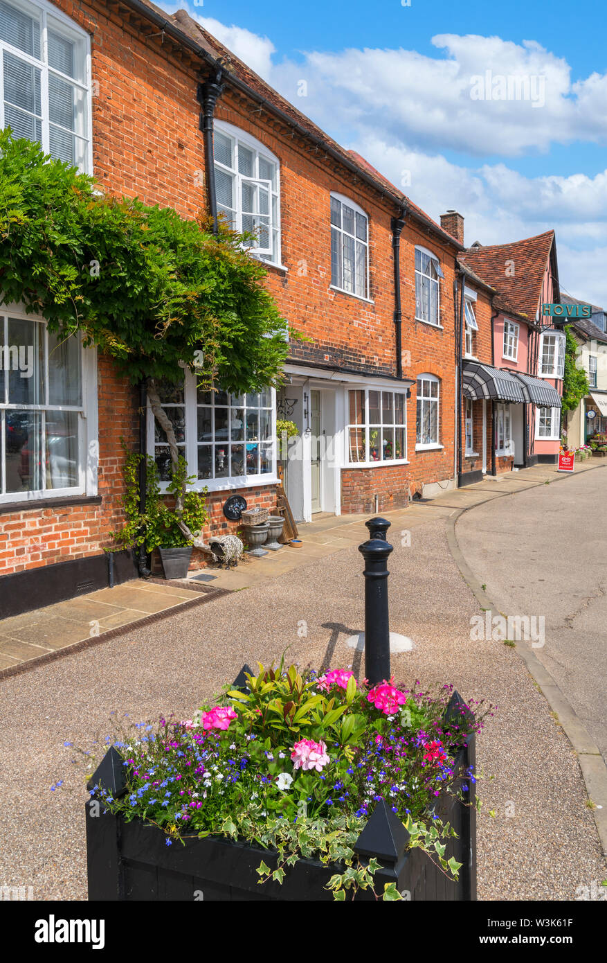 Der Marktplatz, Lavenham, Suffolk, England, Großbritannien Stockfoto