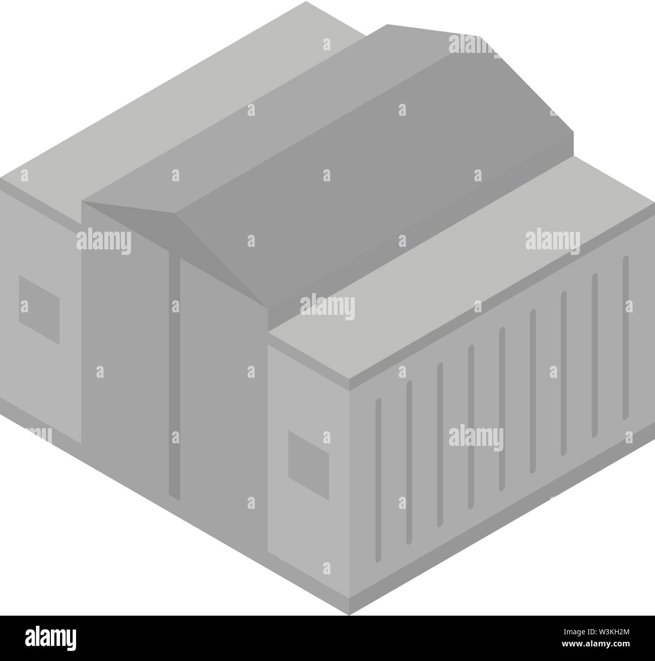 Industrial warehouse Symbol, isometrische Stil Stock Vektor