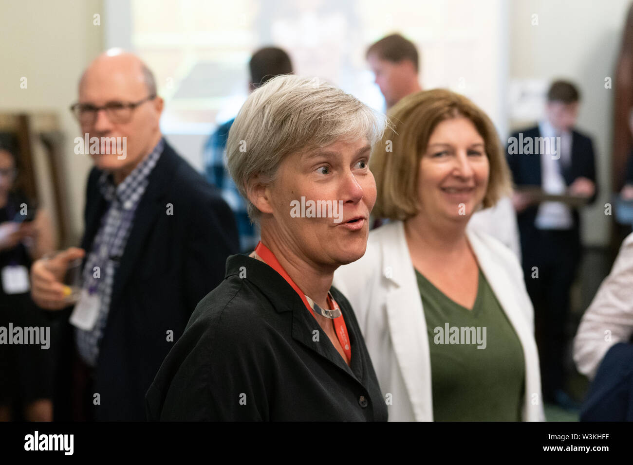 Kate Grün MP posieren für Fotos bei einer Veranstaltung des APPG für Prozesskostenhilfe organisiert im Palast von Westminster in London. Foto Datum: Montag, 15. Juli 2. Stockfoto