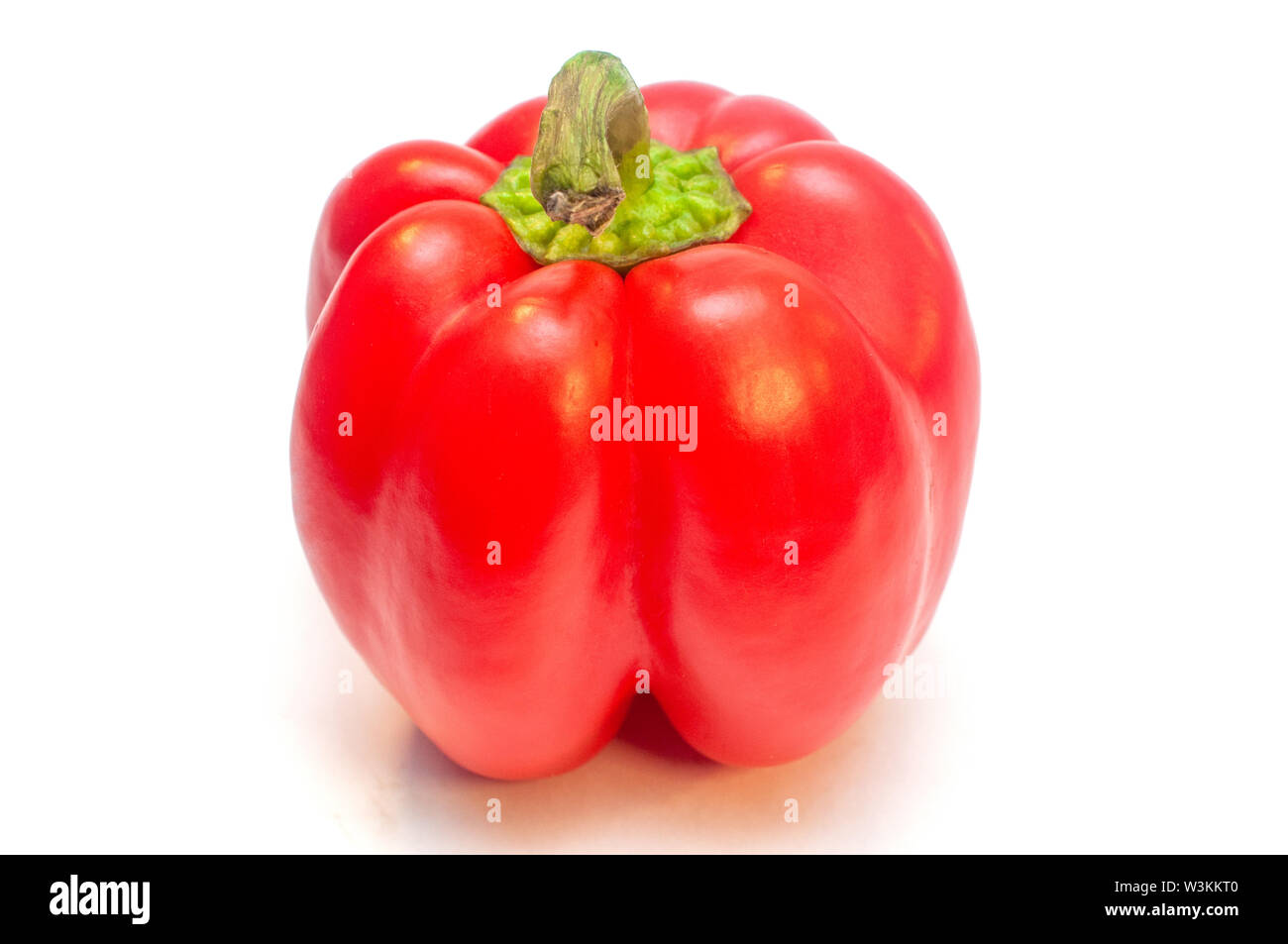 Rote Paprika, isoliert auf weiss Stockfoto