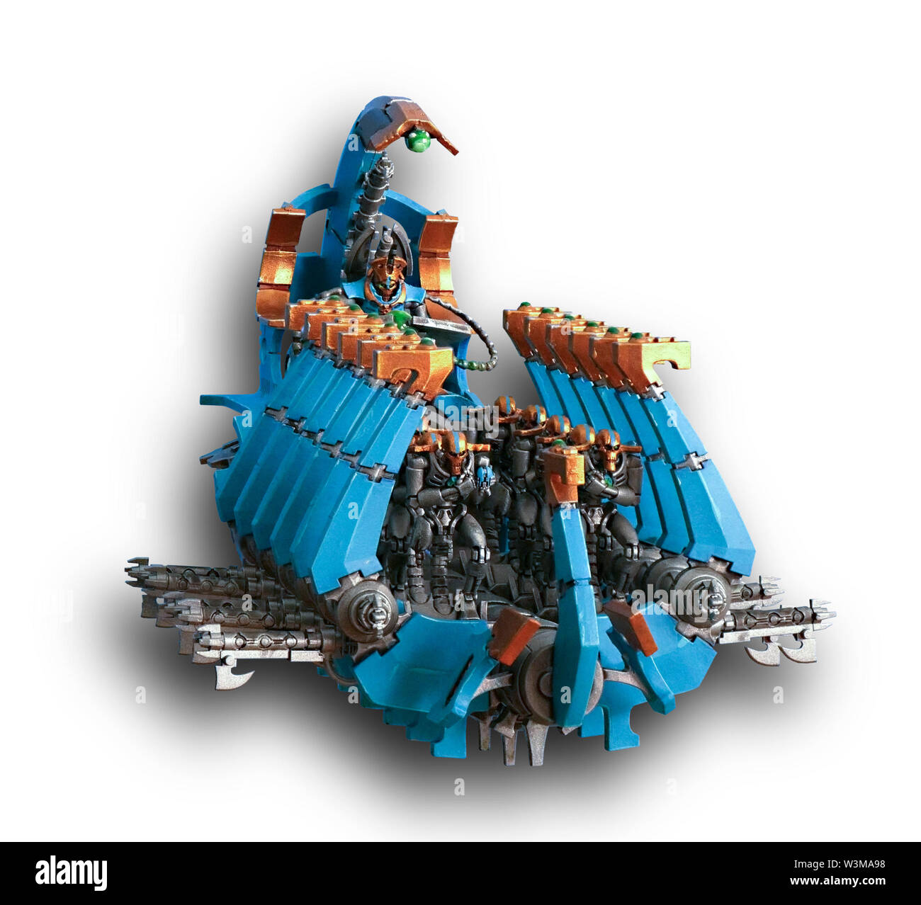 Warhammer 40.000 Ghost Arc Transporter Schiff lackiert Modell Stockfoto