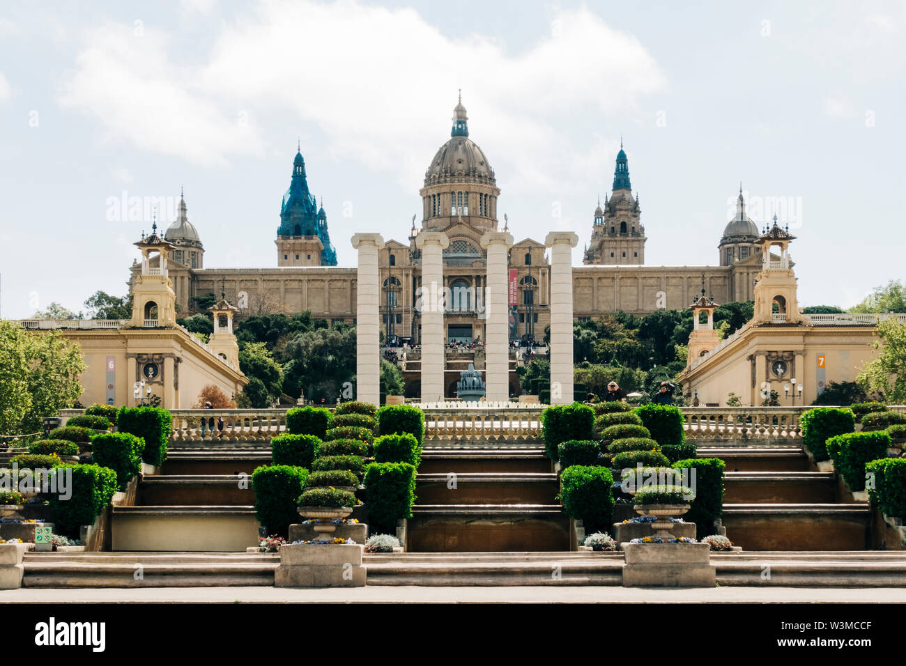 Museu Nacional d'Art de Catalunya in Barcelona, Spanien Stockfoto