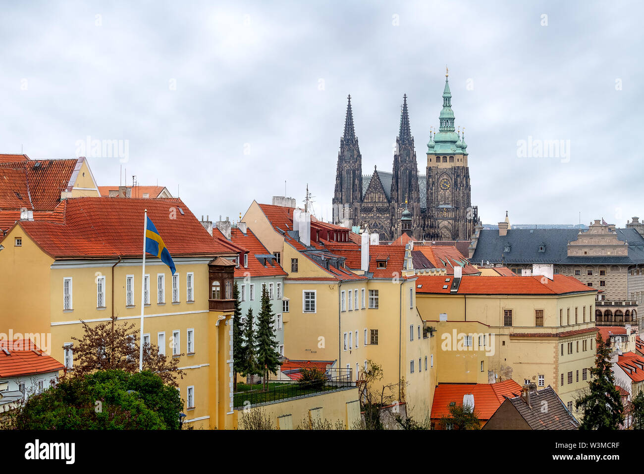 Der Blick des alten Prag. Der Tschechischen Republik. Stockfoto