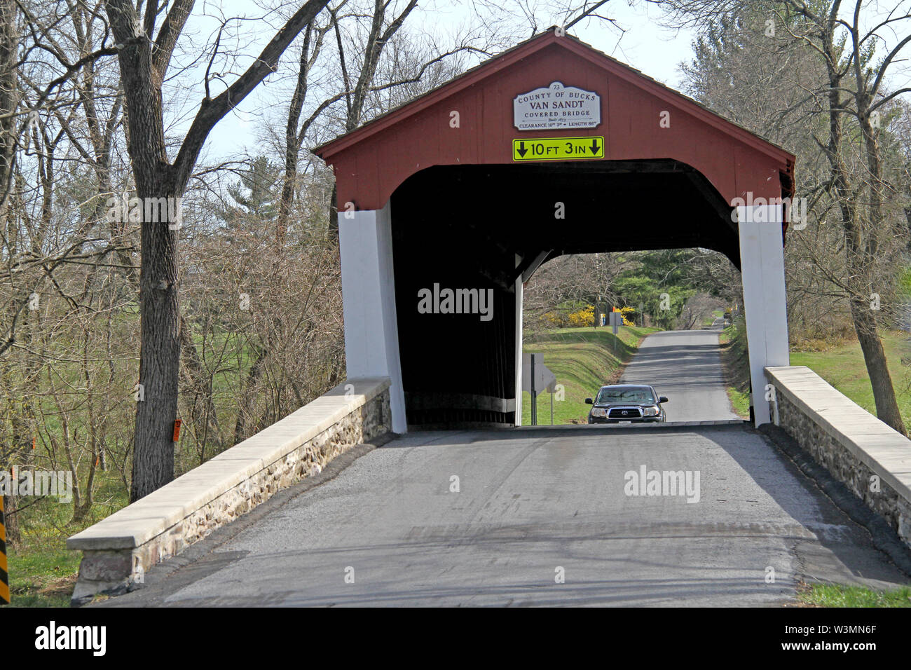 Die Van Sandt Covered Bridge in Pennsylvania, USA Stockfoto