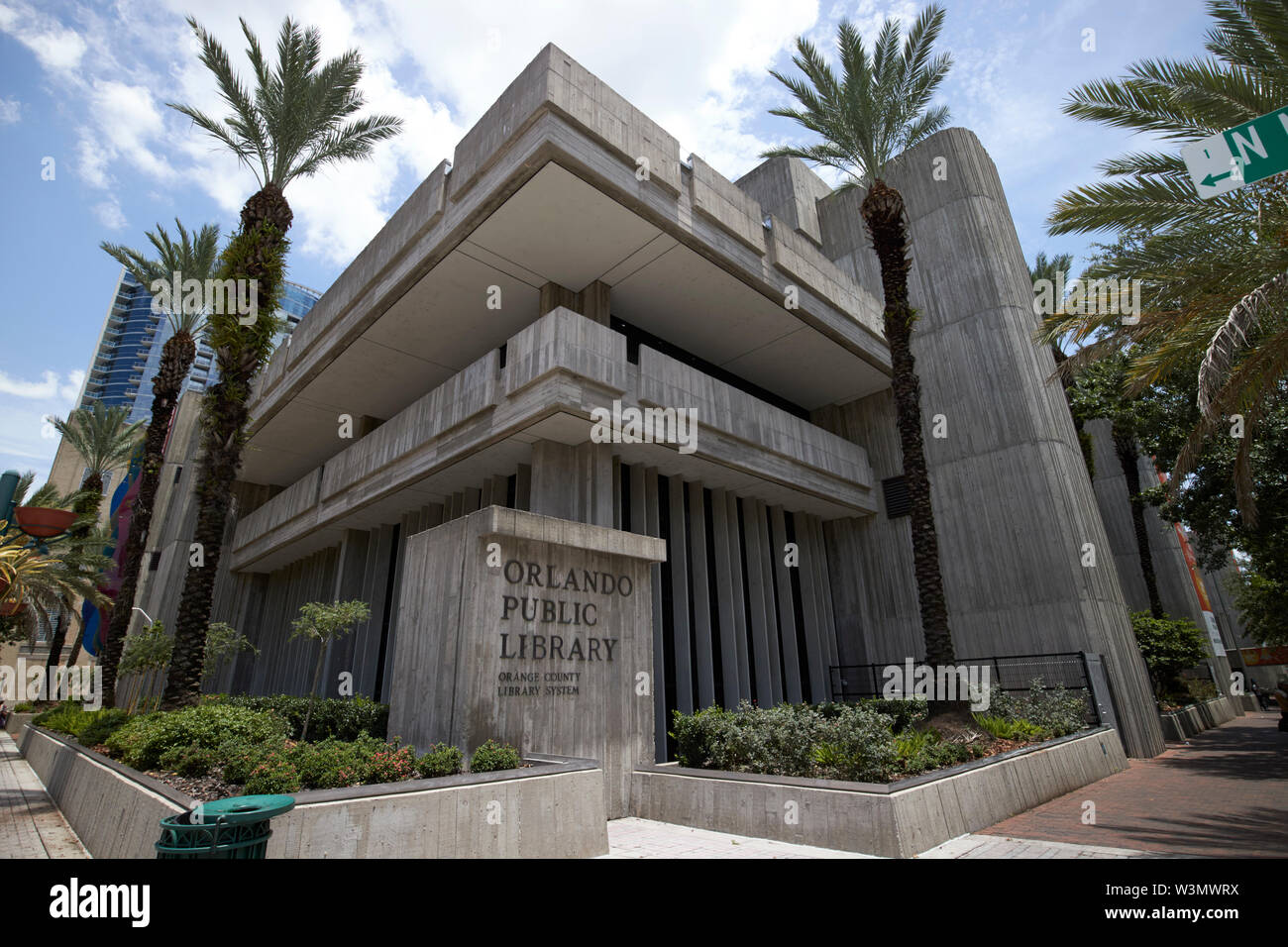 Öffentliche Gebäude der Bibliothek Orlando Orlando Florida USA Stockfoto
