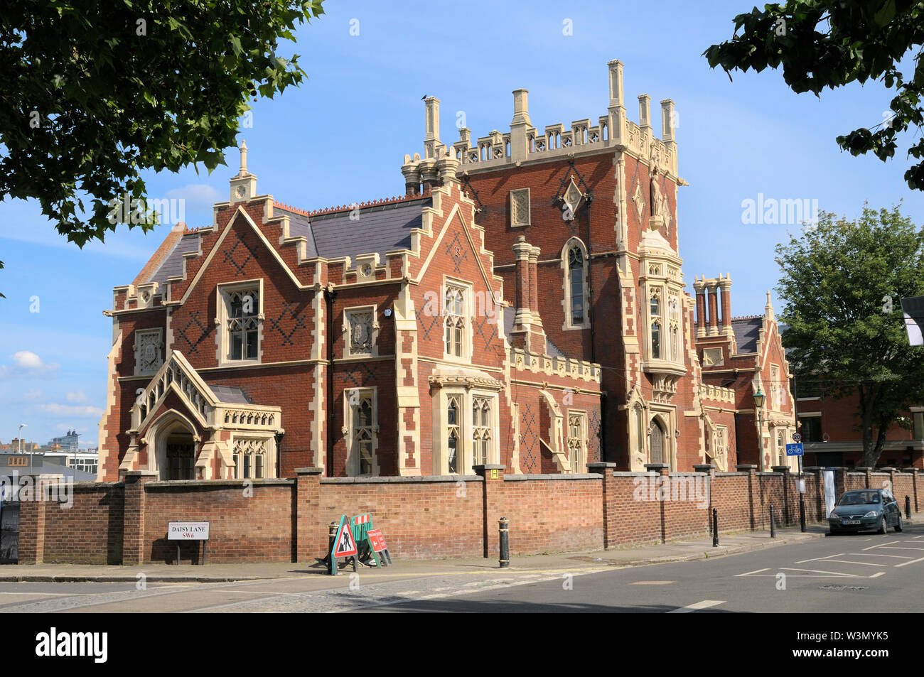 Das historische Schloss Verein auf Broomhouse Lane, Parsons Grün, Fulham, Londoner Stadtteil Hammersmith und Fulham, England, Großbritannien Stockfoto