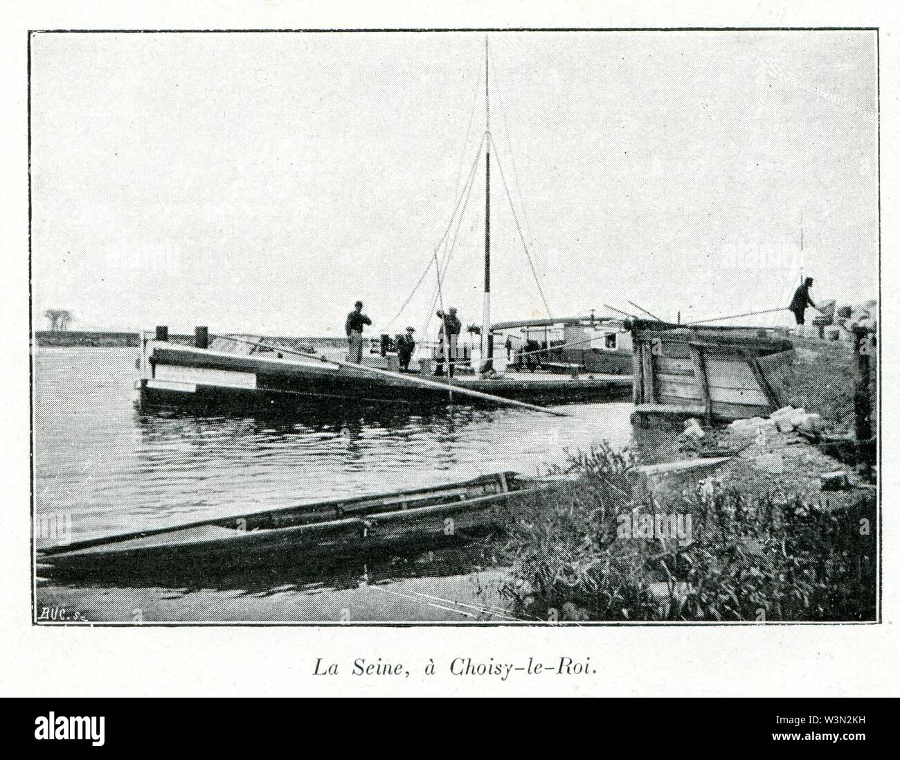 Clément Maurice Paris en plein air, BUC, 1897,001 à la Seine Choisy-le-Roi. Stockfoto