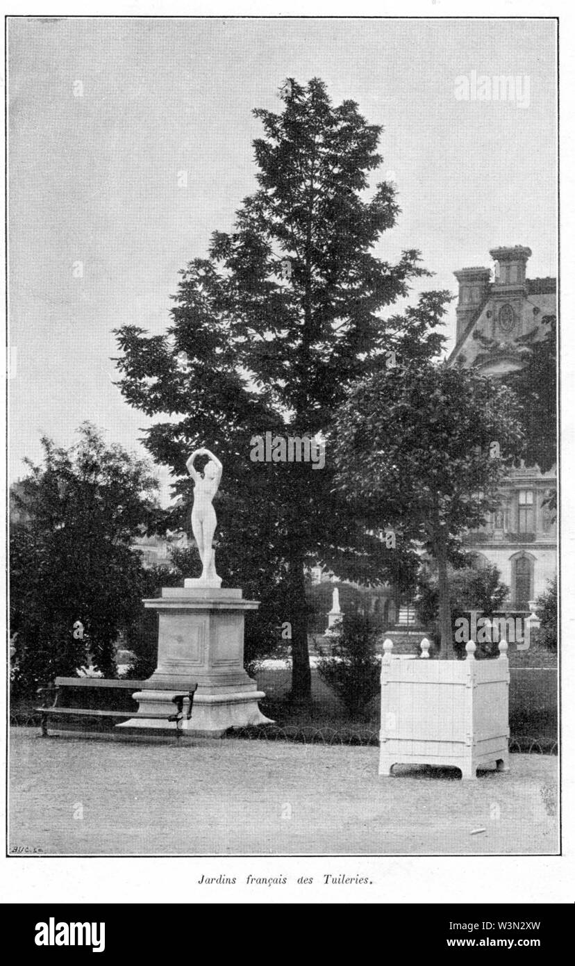 Clément Maurice Paris en plein air, BUC, Français 1897,047 Jardins des Tuileries. Stockfoto