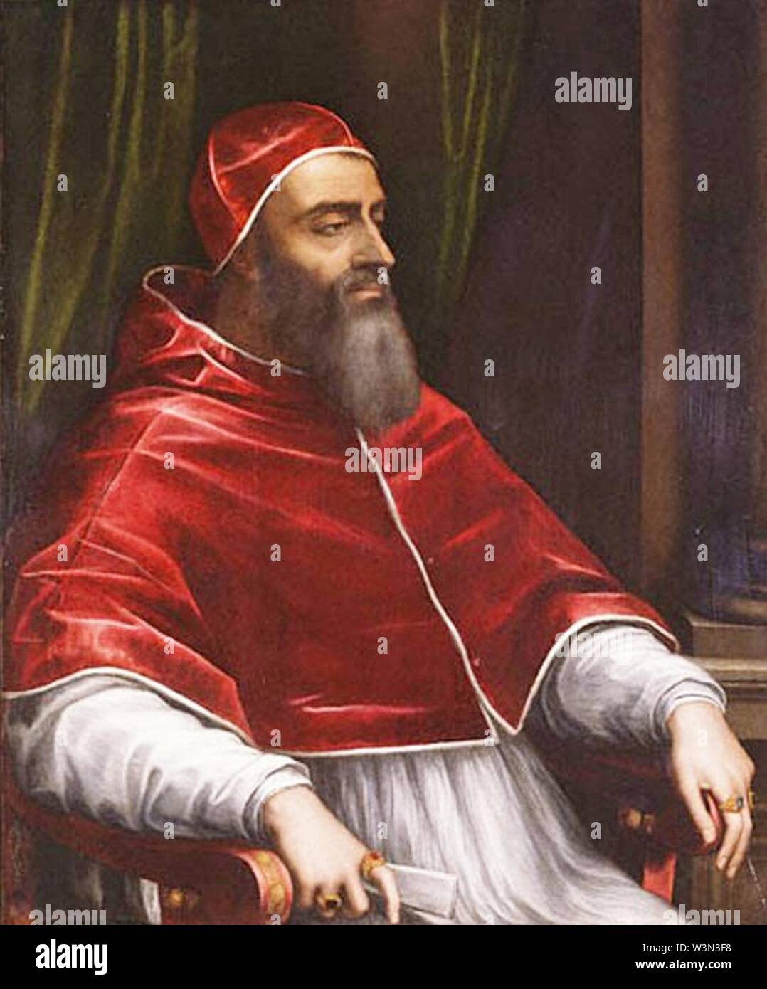 Clemens VII. Sebastiano del Piombo. c. 1531.. Stockfoto