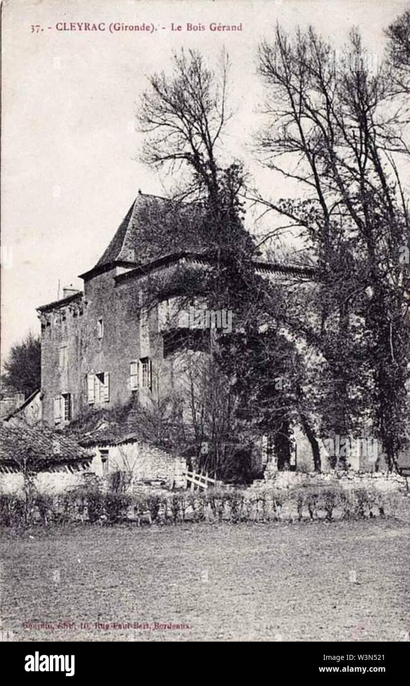 Cleyrac - le bois Gérand. Stockfoto