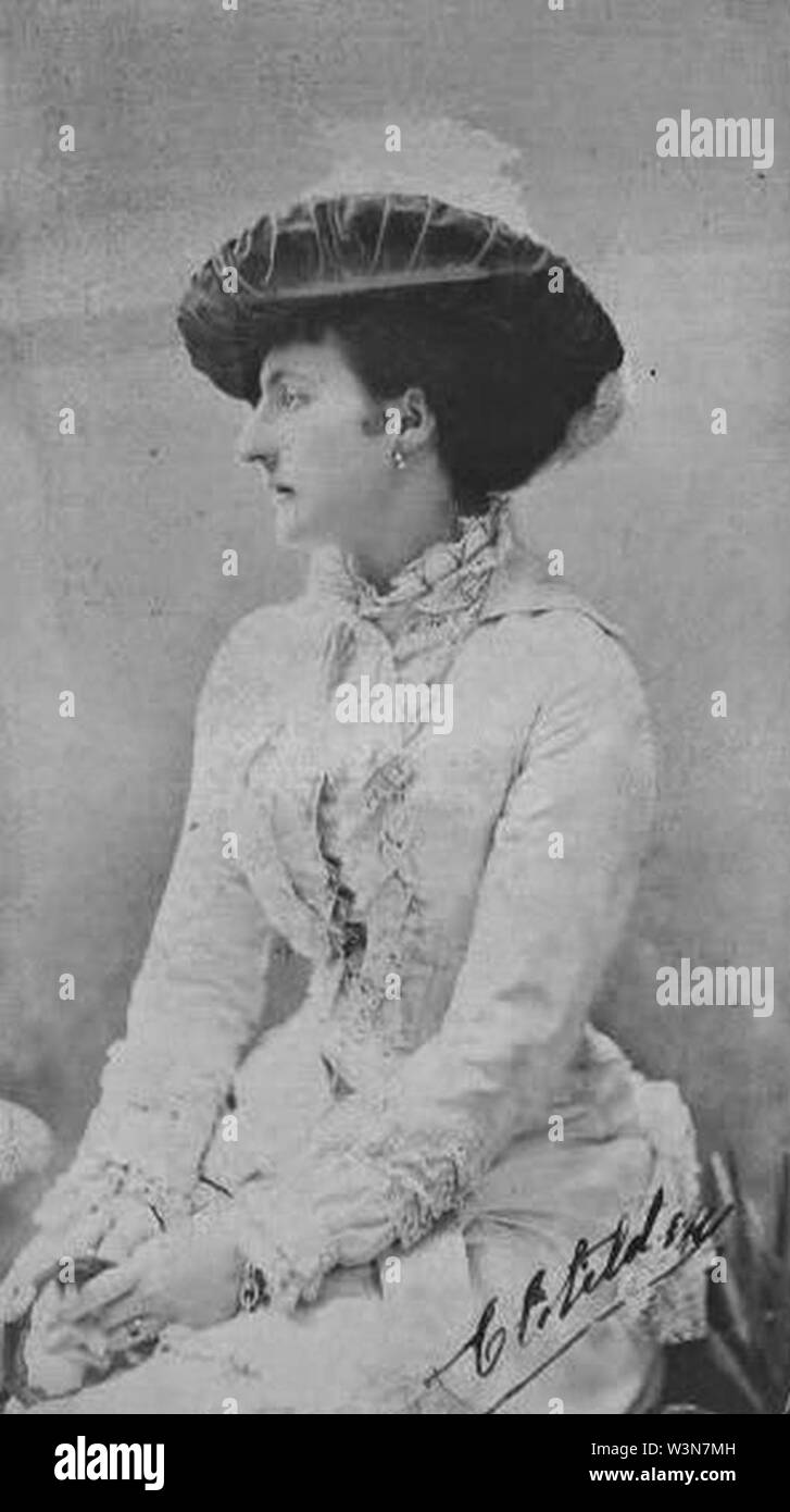 Clotilde von Sachsen Coburg und Gotha. Stockfoto