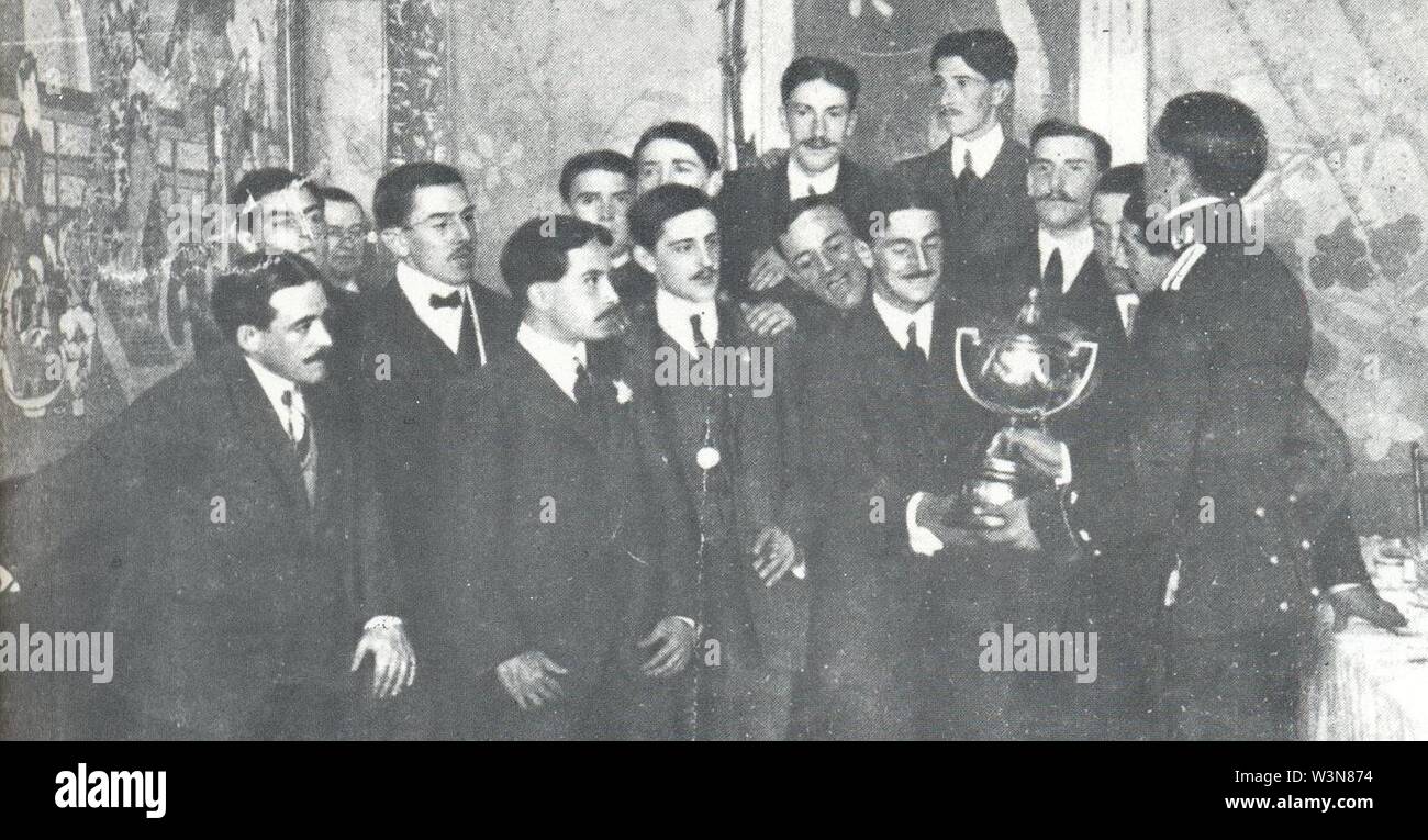 Club Ciclista Campeonato de España 1909. Stockfoto