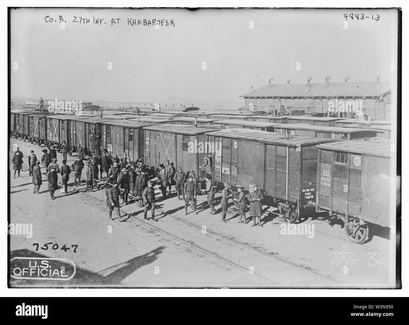 Co.B. 27.Inf.an Khabarofsk Stockfoto