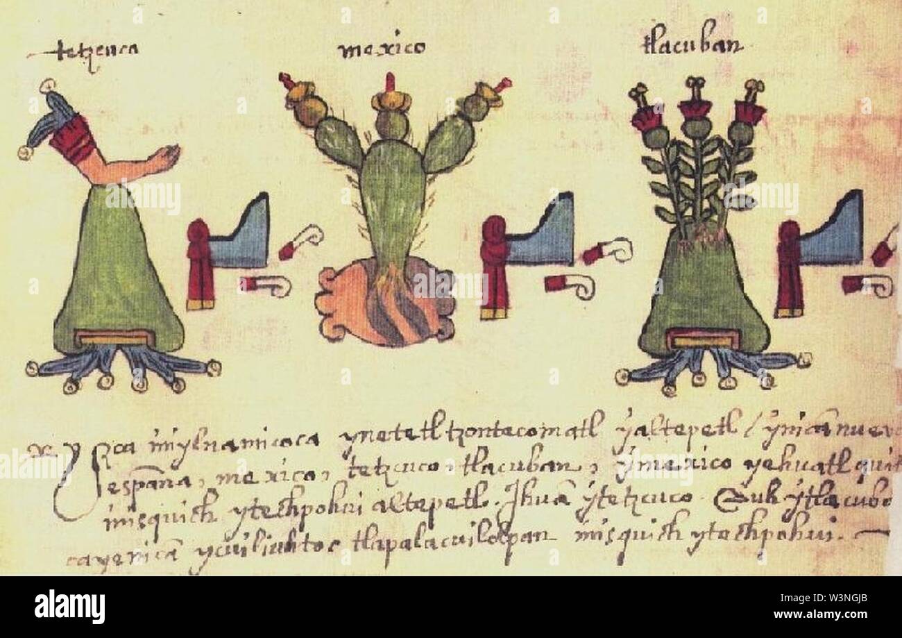 Codex Osuna Triple Alliance. Stockfoto