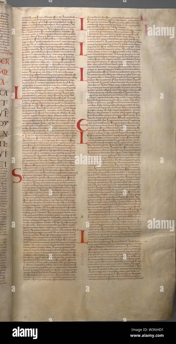 CodexGigas021 3.Mose. Stockfoto