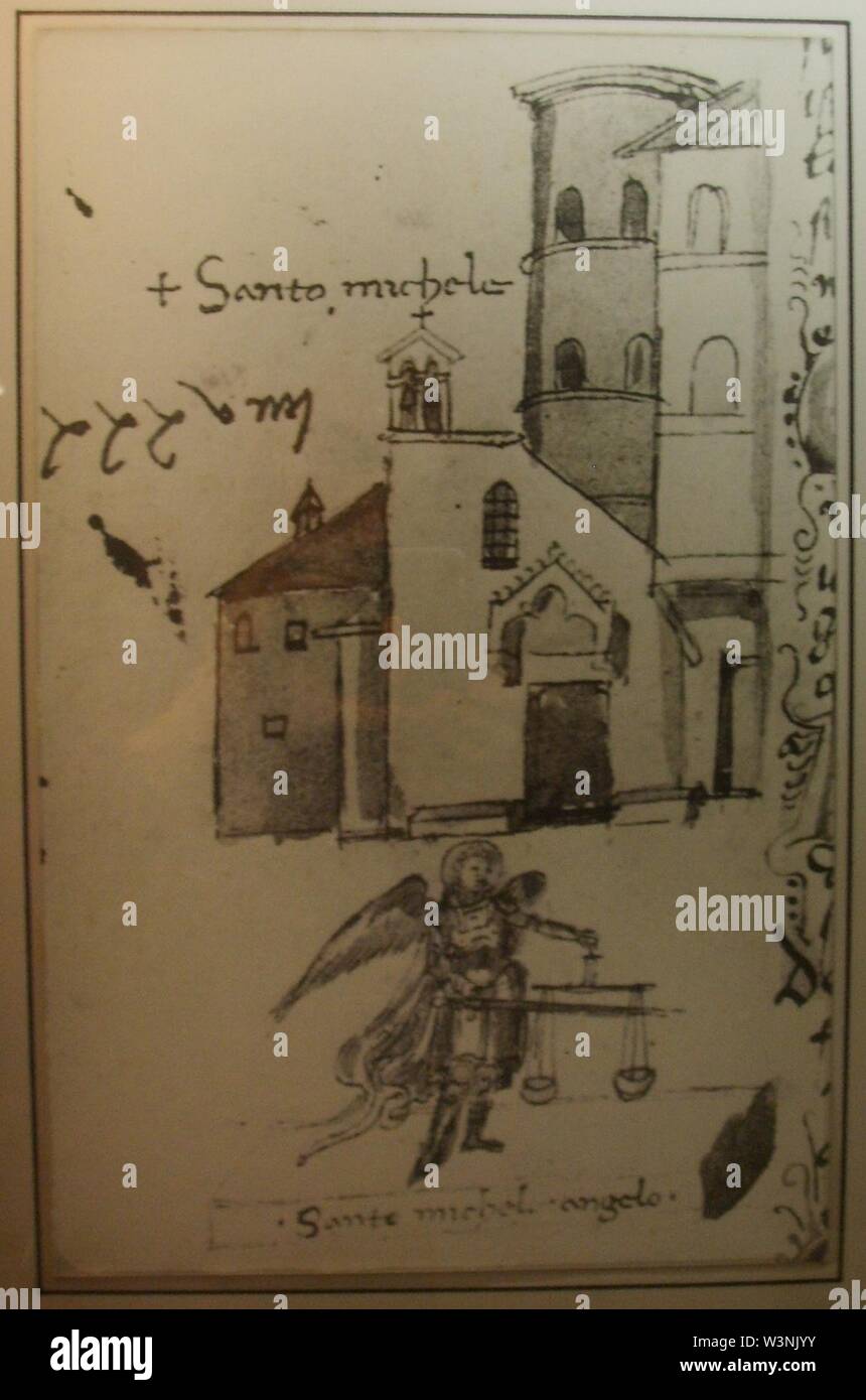 Codice rustici, San Michele Arcangelo (San Michele in Palco), Ante 1407. Stockfoto