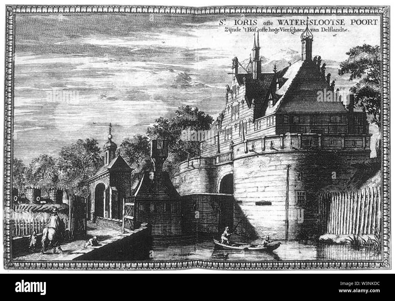 Coenraet Decker - Sint Jorispoort (St. George's Gate) in Delft - Stockfoto