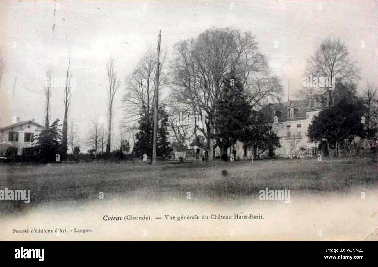 Coirac-château Haut Barit 2. Stockfoto