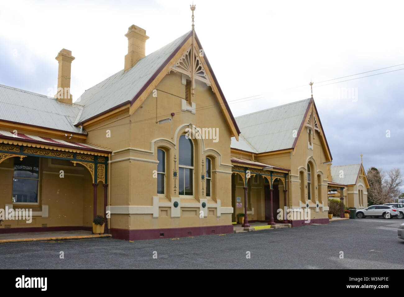 Historische Tenterfield Railway Station Australien. Stockfoto