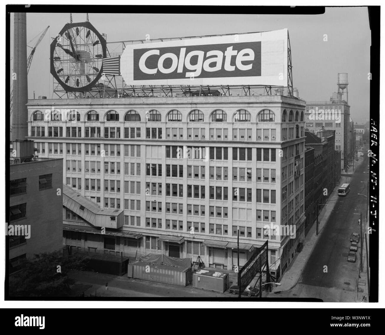 Colgate Clock in situ. Stockfoto