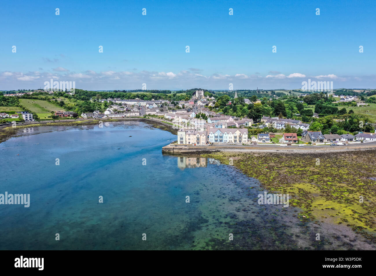Stadt Killyleagh und Strangford Lough Stockfoto