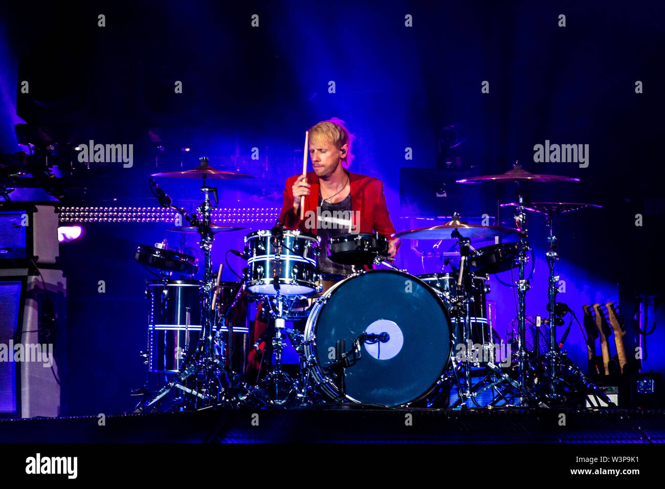 Muse live in Mailand für die Simulation Theorie Tour 2019 Stockfoto