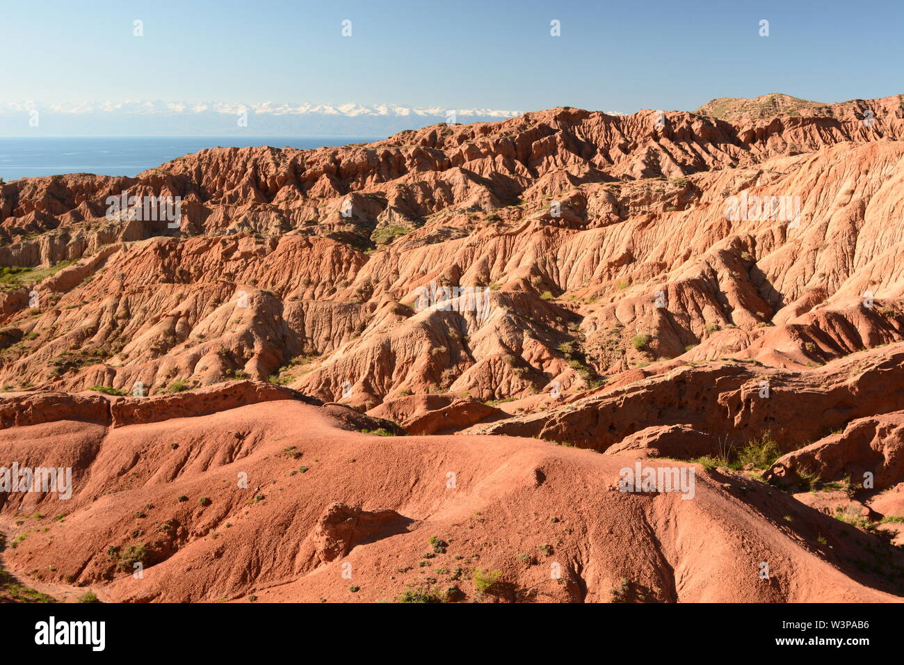 Blick auf skazka oder Märchen, Canyon. Issyk Kol Region. Kirgisistan Stockfoto