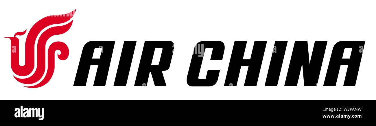 Logo, Air China, die chinesische Fluggesellschaft, Deutschland Stockfoto