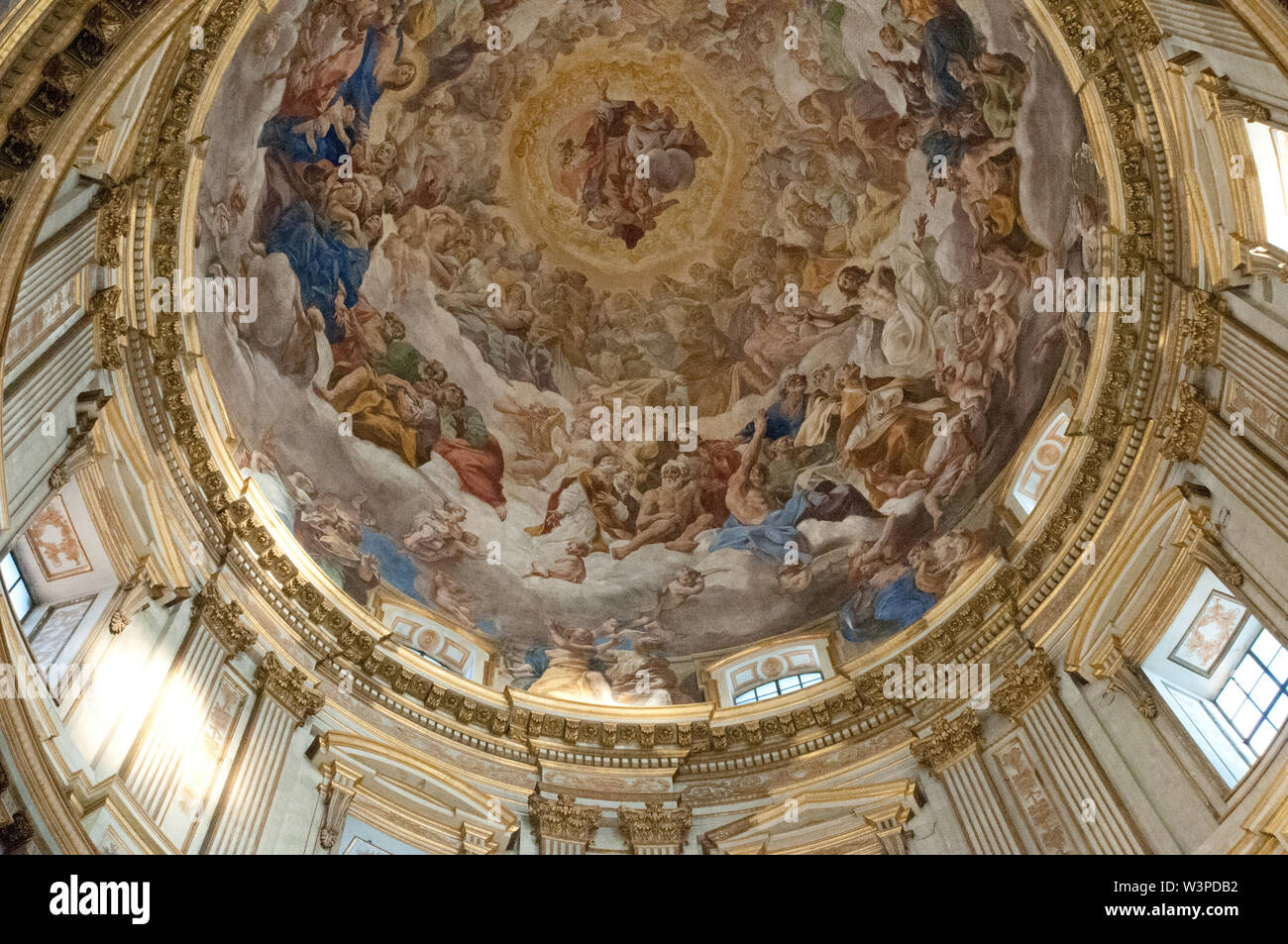 Europa, Italien, Kampanien, Neapel, Kuppel der königlichen Kapelle der Schatz des heiligen Januarius, der Kathedrale von Neapel Stockfoto