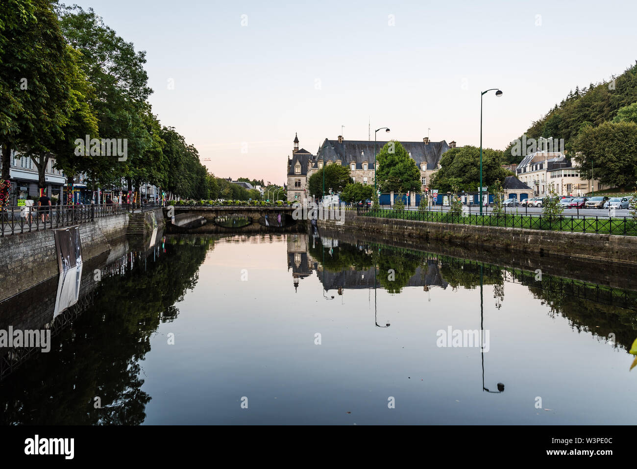 Quimper, Frankreich - 2. August 2018: Stadtbild der Hauptstadt des Finistère in der Bretagne im Nordwesten von Frankreich Stockfoto