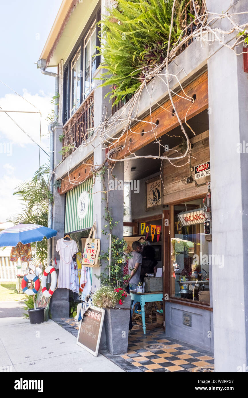 Kleidung Shop im Zentrum von Brunswick Heads, NSW, Australien Stockfoto