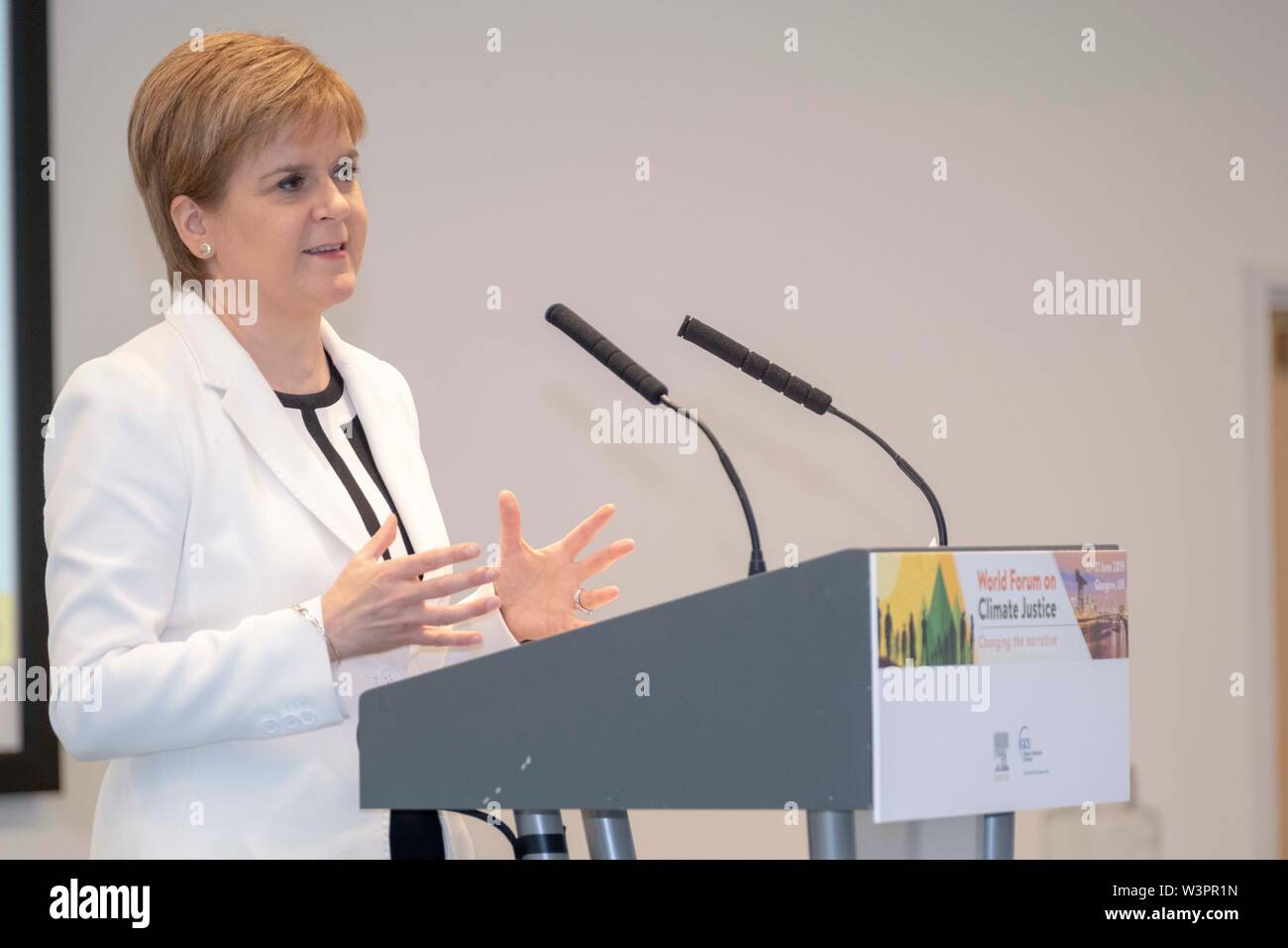 Nicola Sturgeon Rede Konferenz Stockfoto