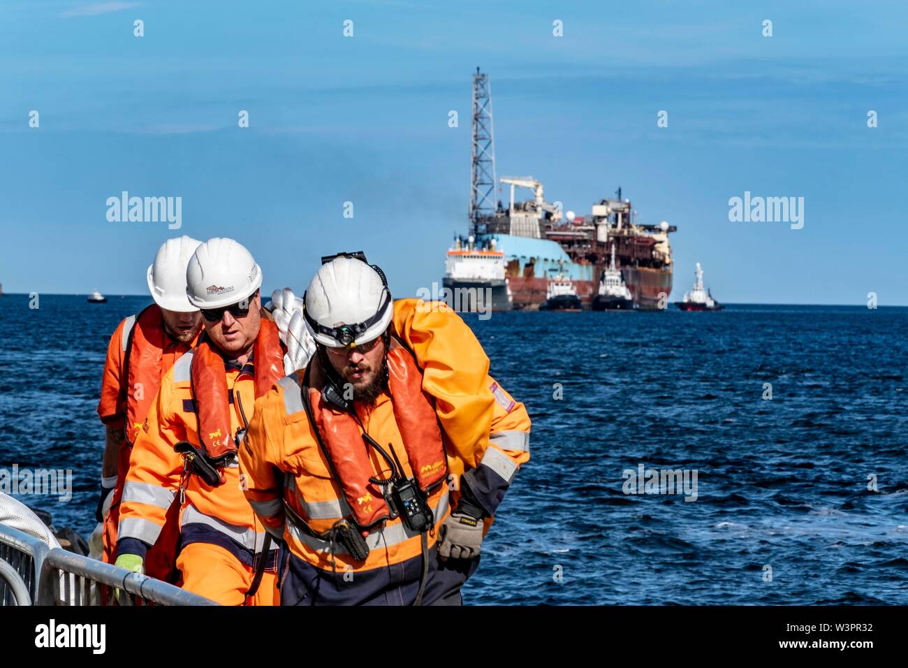 Curlew Nordsee Schiff kommen in der Stilllegung Stockfoto